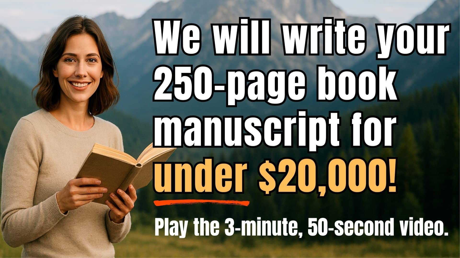 250 Page Book Manuscript for Under $20,000! Intro