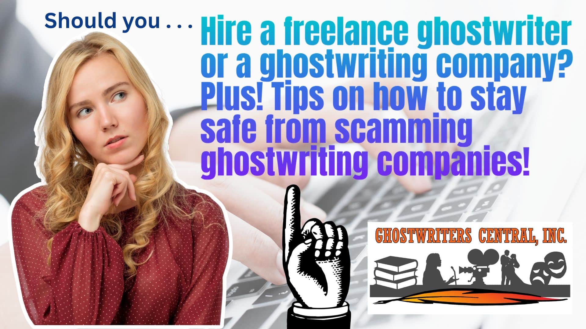 Freelance ghostwriter or ghostwriting company intro