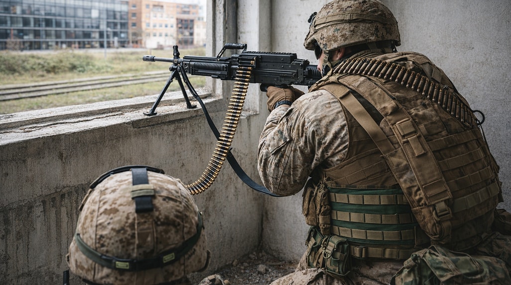 Marine with Machine Gun 480s