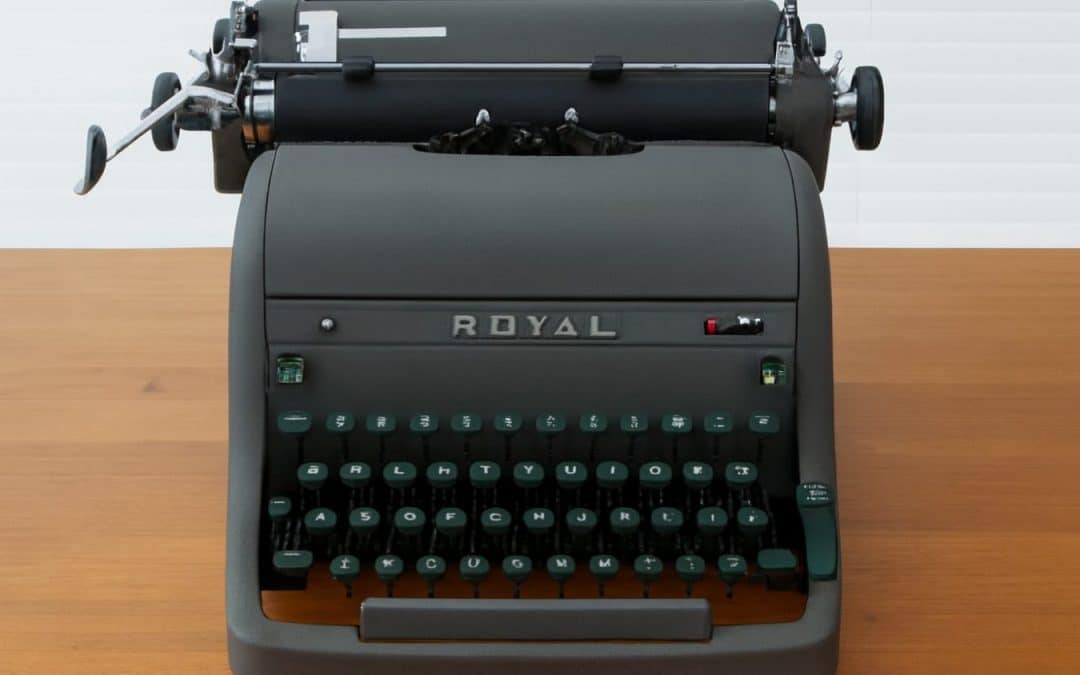 How I won a typewriter. In middle school. In 1958.