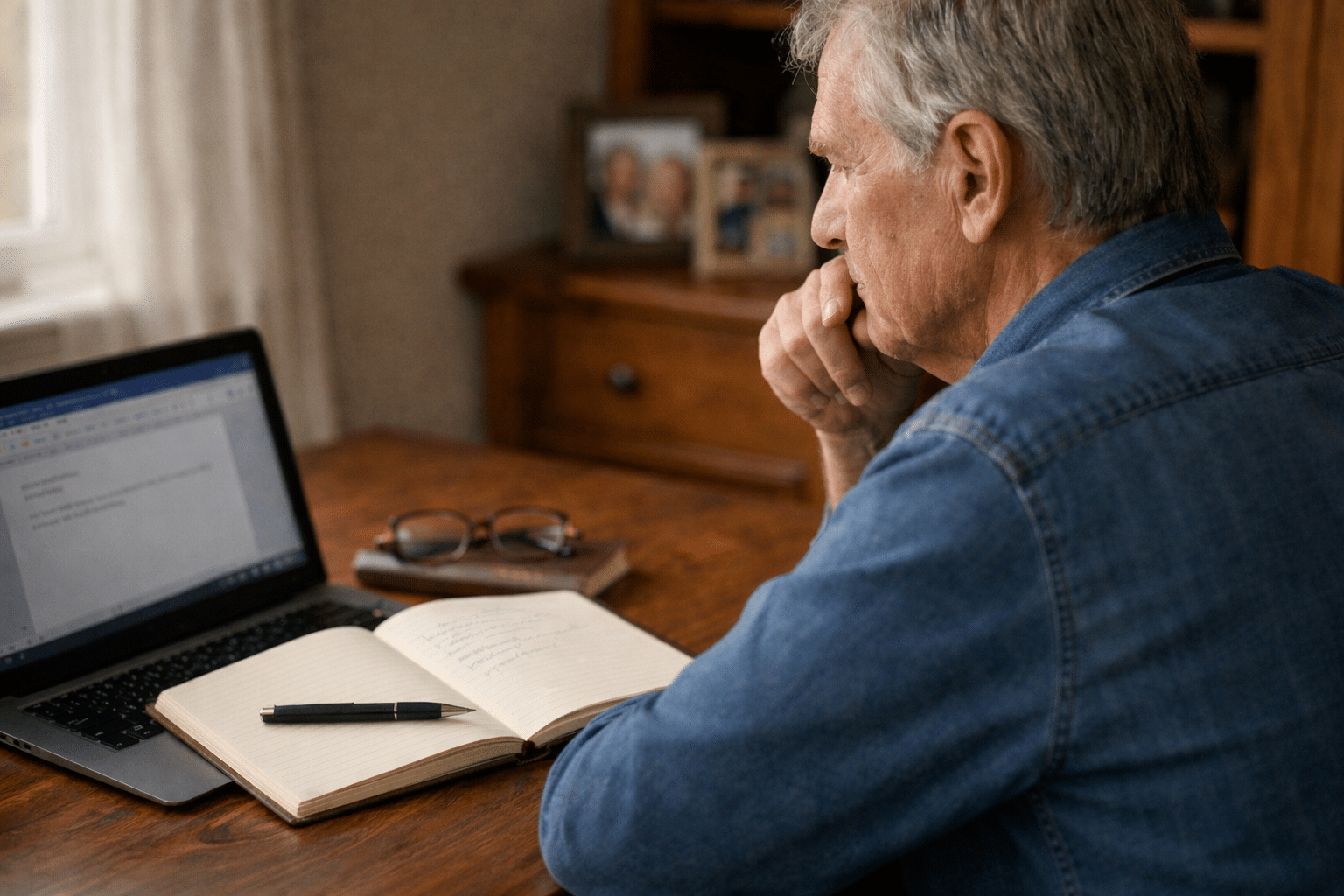 Should he hire a ghostwriter for a memoir?