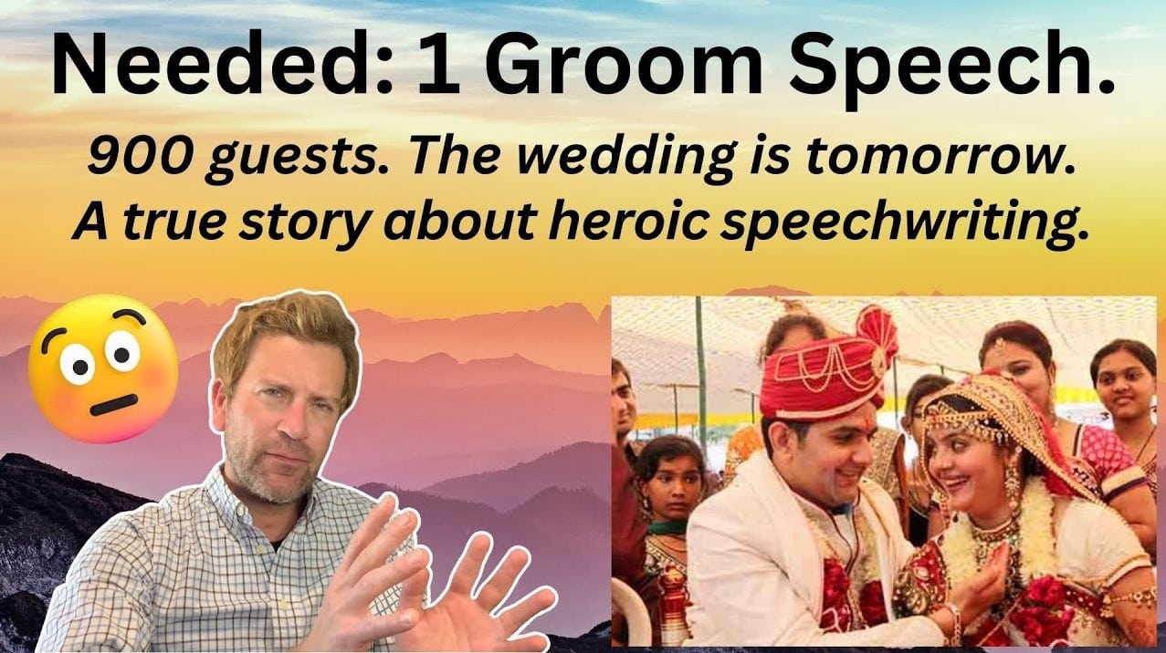 Speechwriting services the impossible wedding speech