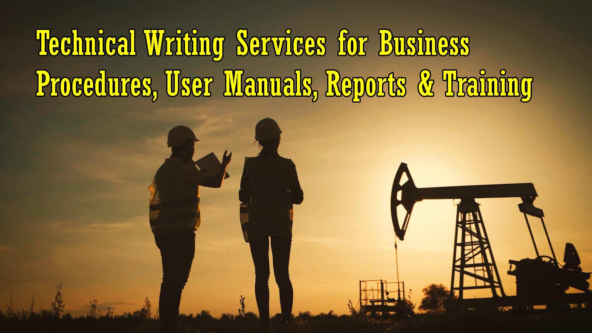 Technical writing title card w text