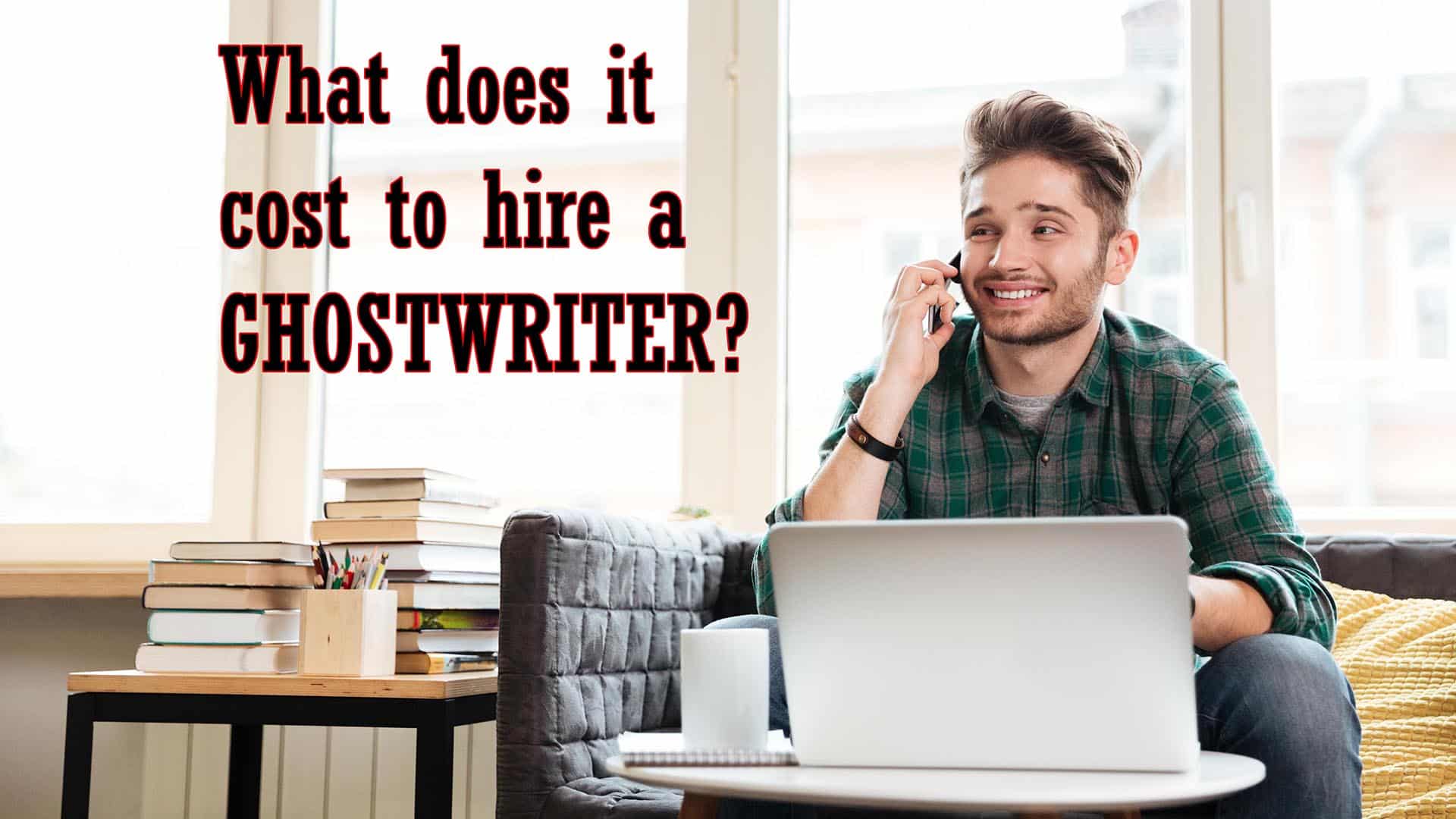 Man talking on phone in office