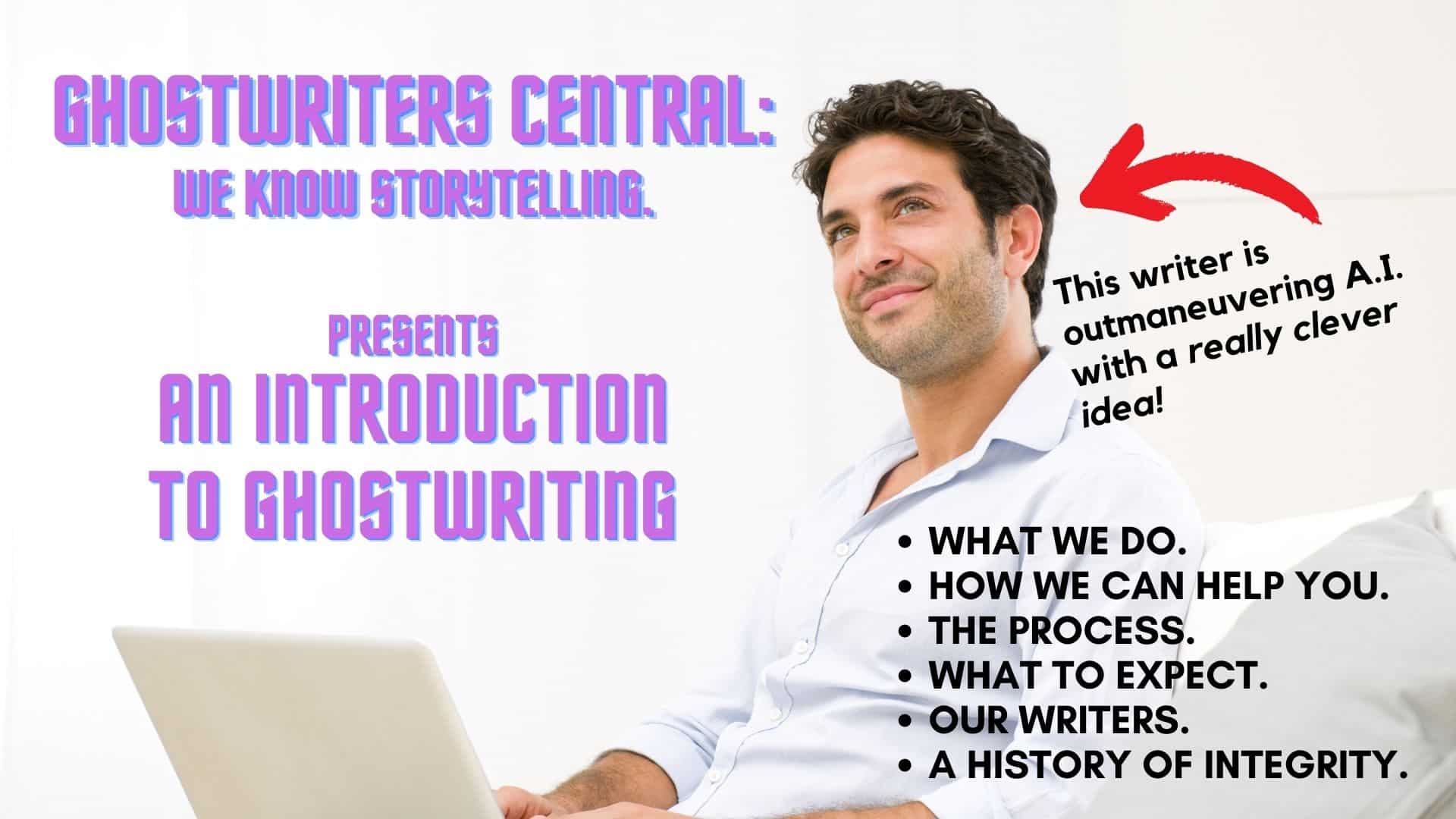 Youtube hire a ghostwriter thumbnail pic 16 by 9
