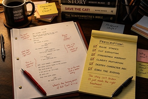 The script doctor's prescription.